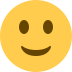 Slightly smiling face emoji