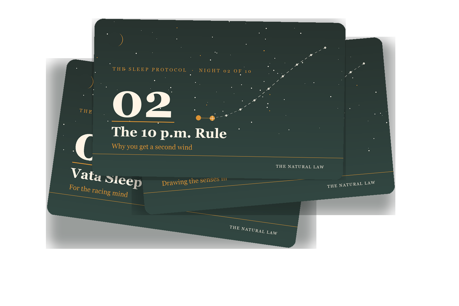 The Night Companion Guides, one designed guide per night